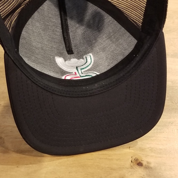 Hooey Hat Cap snapback Black Mexico Mexican Flag Logo Western Cowboy One Size - Picture 6 of 8